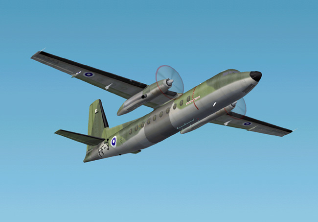 Fs 2004/2002 Fokker 27-200 Finnish Air Force This Is A Textures Repaint Of Mike Stones Fok