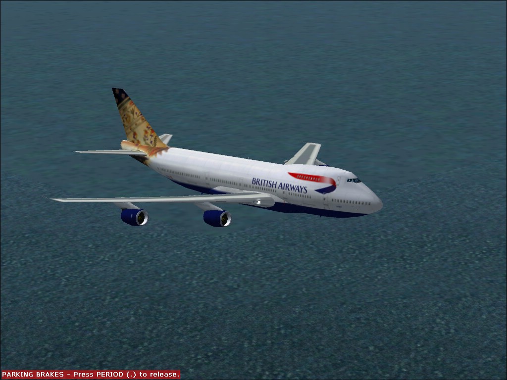 Project Opensky British Airways B747-236B Paithani Textures Repaint By Andrew Wells (Origi