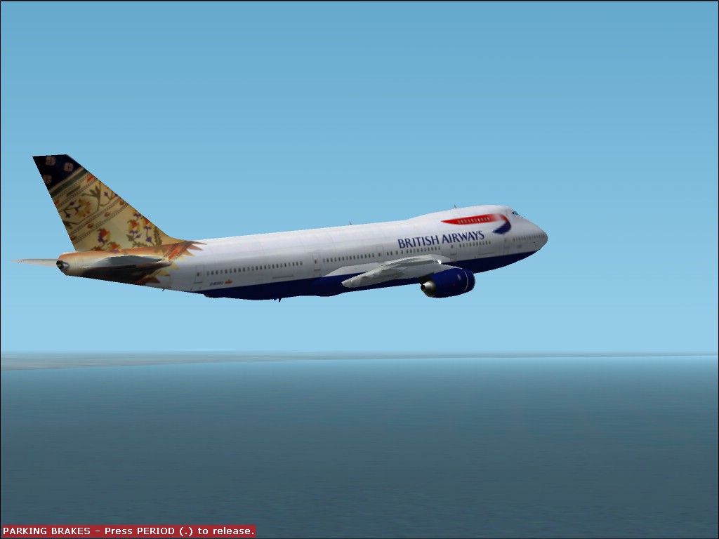 Project Opensky British Airways B747-236B Paithani Textures Repaint By Andrew Wells (Origi