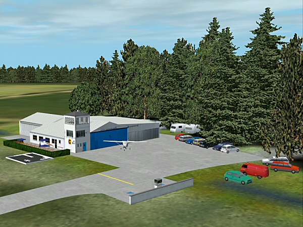 Fs2002 Scenery Ansbach-Petersdorf V3.0 Scenery Of The Small Airfield Ansbach- Petersdorf E