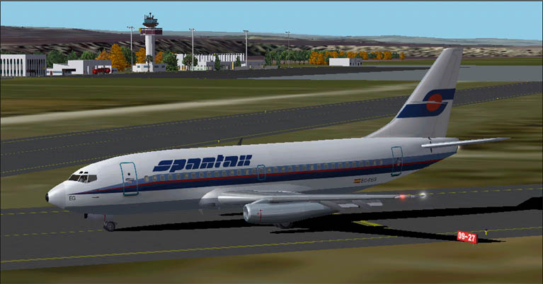 Spantax Boeing B737-200, Registration Ec-Eeg