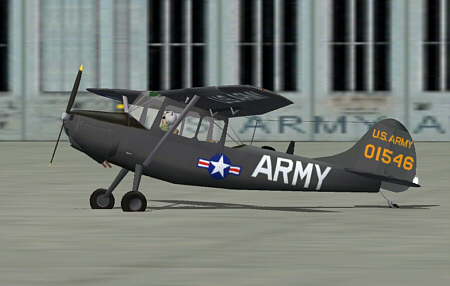 Fs2002 Us Army Cessna O-1E (L-19) Bird Dog Of The Berlin Brigade, Registration 01546