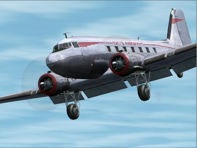 Fs2002 Douglas Dc-3 Dc-3 Airways Bare Metal Versions These Are Official Repaints For The V