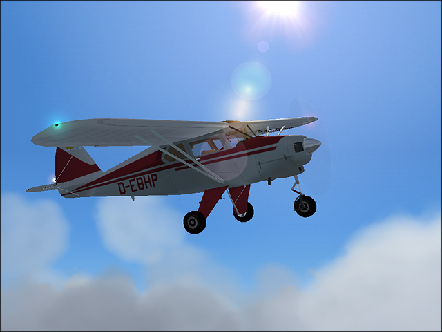 Fs2004 - Piper Pa-22/20 Pacer/Tri-Pacer - D-Ebhp Photorealistic Textures For Brian Gladden