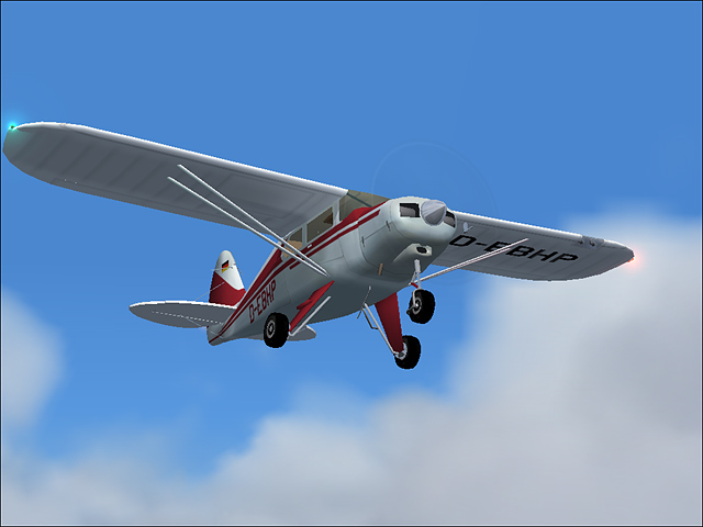 Fs2004 - Piper Pa-22/20 Pacer/Tri-Pacer - D-Ebhp Photorealistic Textures For Brian Gladden