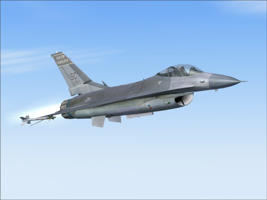 Fs2004 Aircraft - Lockheed Martin F-16 South Carolina Ang Usaf Lockheed Martin F-16 South