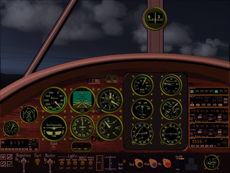Fs2004 Panel By Ken Mitchell Rework Of Roger Gilberts Original Staggerwing Bitmap