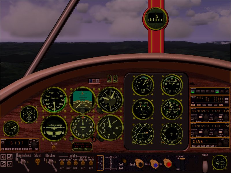 Fs2004 Panel By Ken Mitchell Rework Of Roger Gilberts Original Staggerwing Bitmap