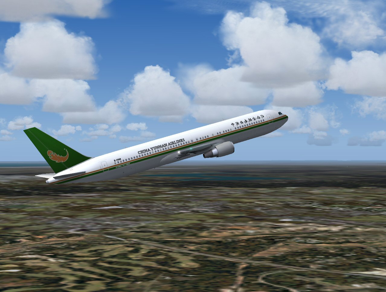 Boeing 767-300Er In Yunnan Airlines Livery; Repainted In 32-Bit Textures