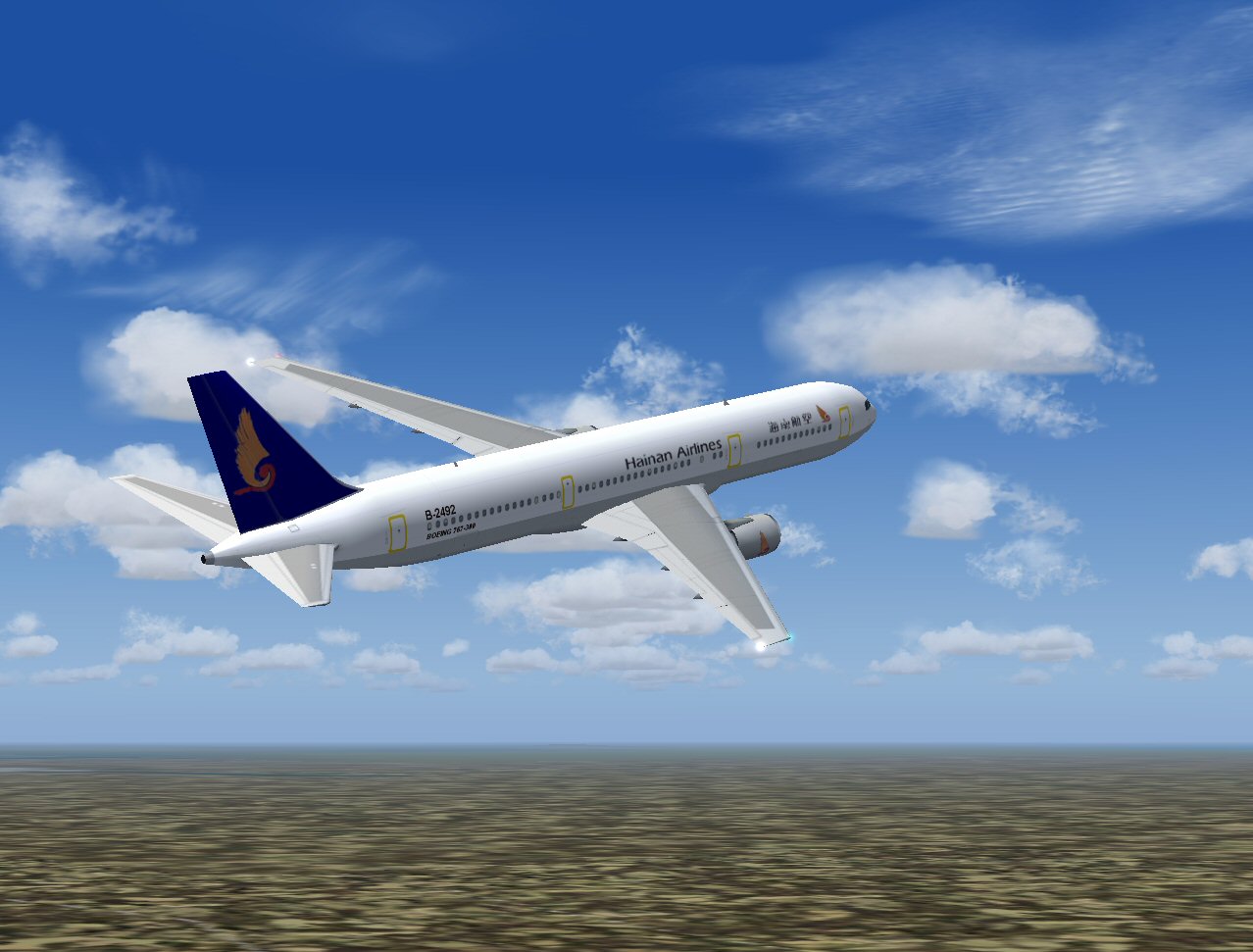 Boeing 767-300Er In Hainan Airlines Livery; Repainted In 32-Bit Textures