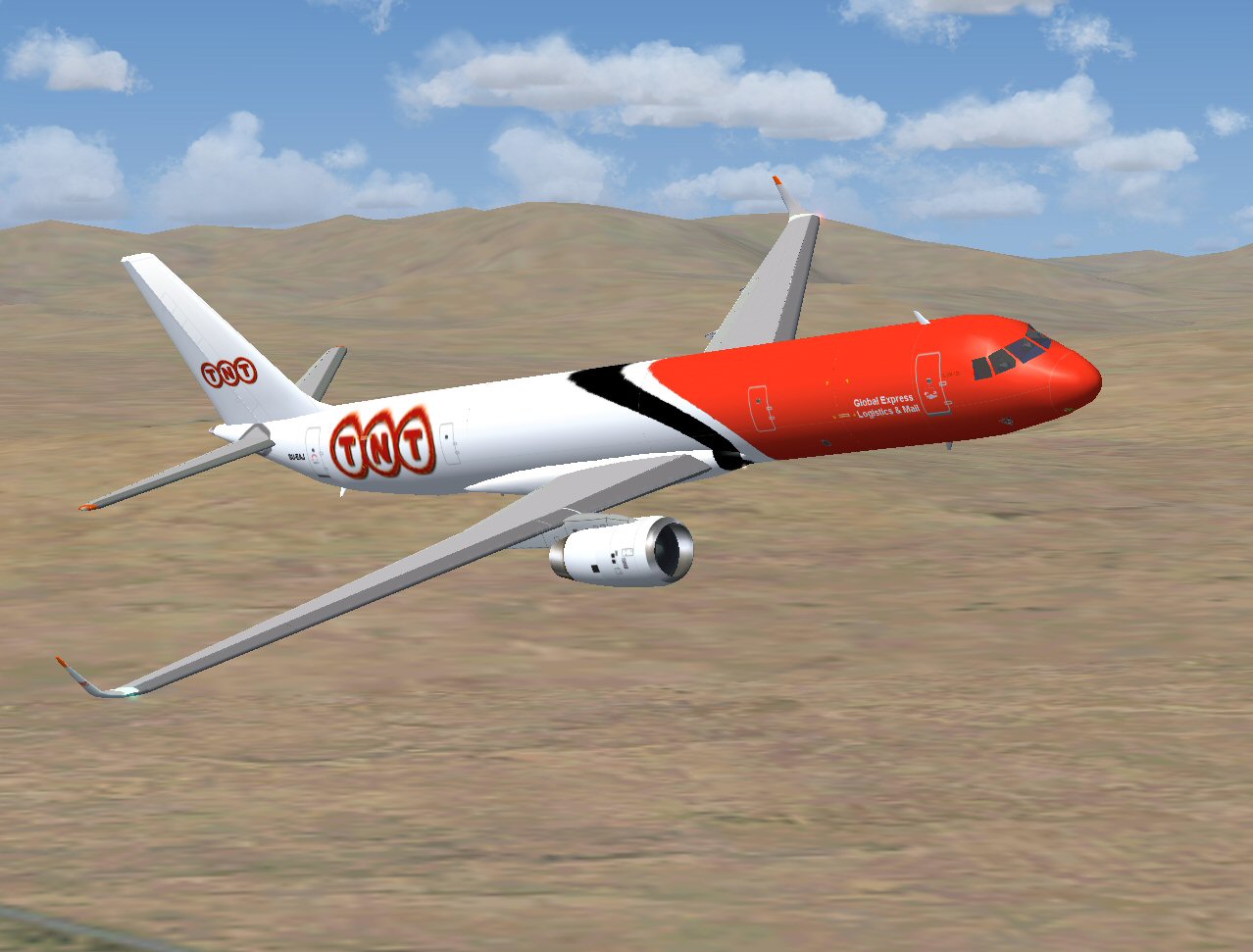Tupolev Tu-204-120 With Rolls-Royce Rb211 Engines, In Tnt Cargo Livery; Repainted In 32-Bi