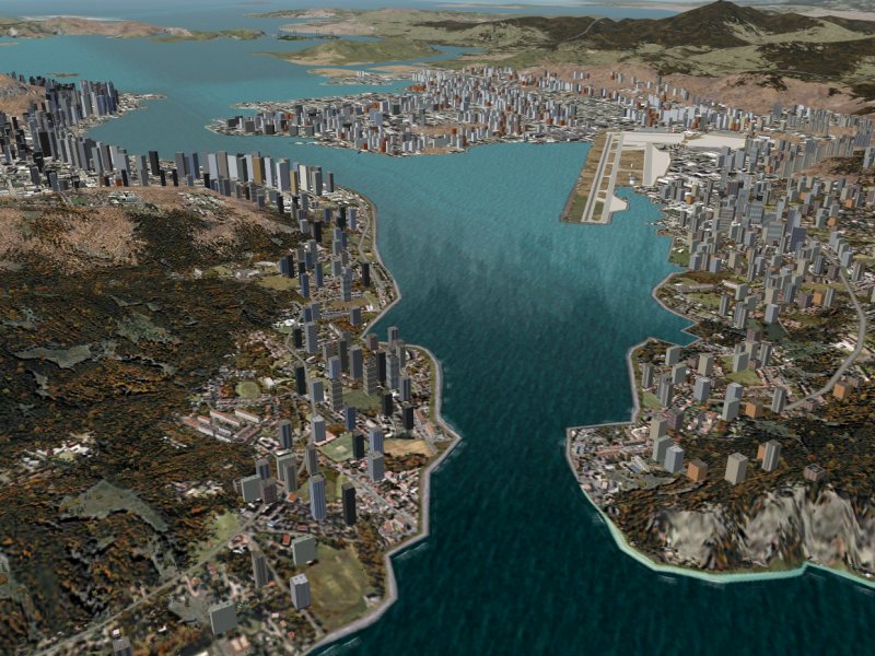 Hong Kong Autogen Buildings Version 2.00 For Fs2004 By Eddie Chan This Scenery Adds A Huge
