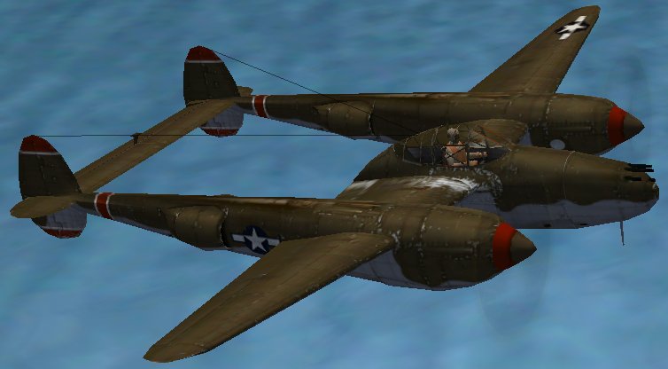 Fs2004 P-38F Lightning
