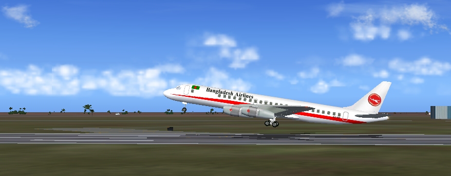 Bangladesh Airlines Dc-8-55 After The Addition Of The Two Boeing 707, Bangladesh Airlines