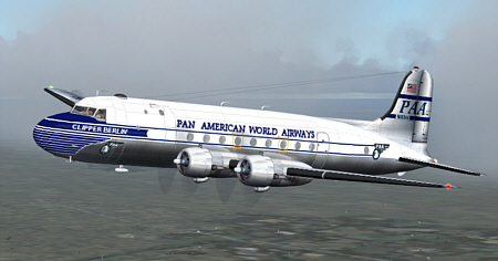 Fs2004 Alaska Airlines Douglas C-54 / Dc-4 Registration Nc9044