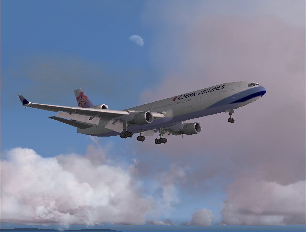 Fs Painter Boeing Md-11 In China Airlines New Livery; Repainted In 32-Bit Textures