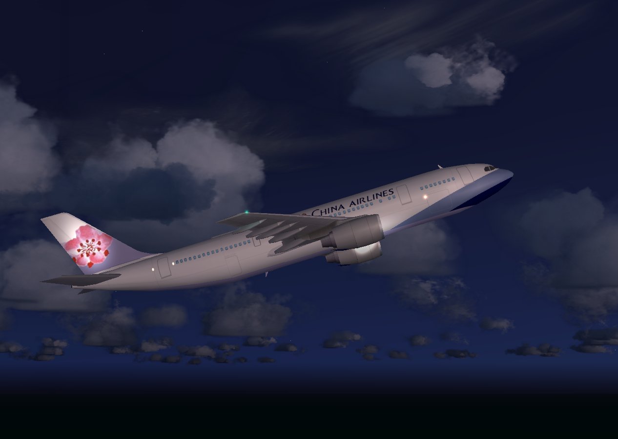 Fspainter Airbus A300B4 In China Airlines New Livery; Repainted In 32-Bit Textures