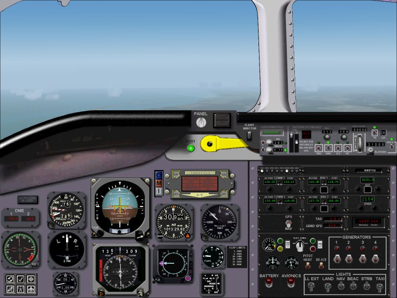 Fs2004 Panel By Ken Mitchell This Panel Is Made For The Douglas Dc-8, I Recommend Historic