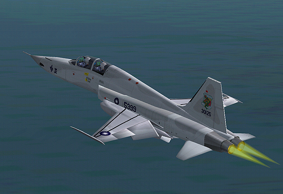 Fs2002 Rocaf F-5F Textures Repaint By:han Lee Original By Daniel And Dennis Da Silva