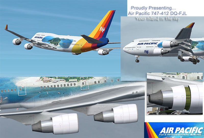Fs2004 Air Pacific Boeing 747-400