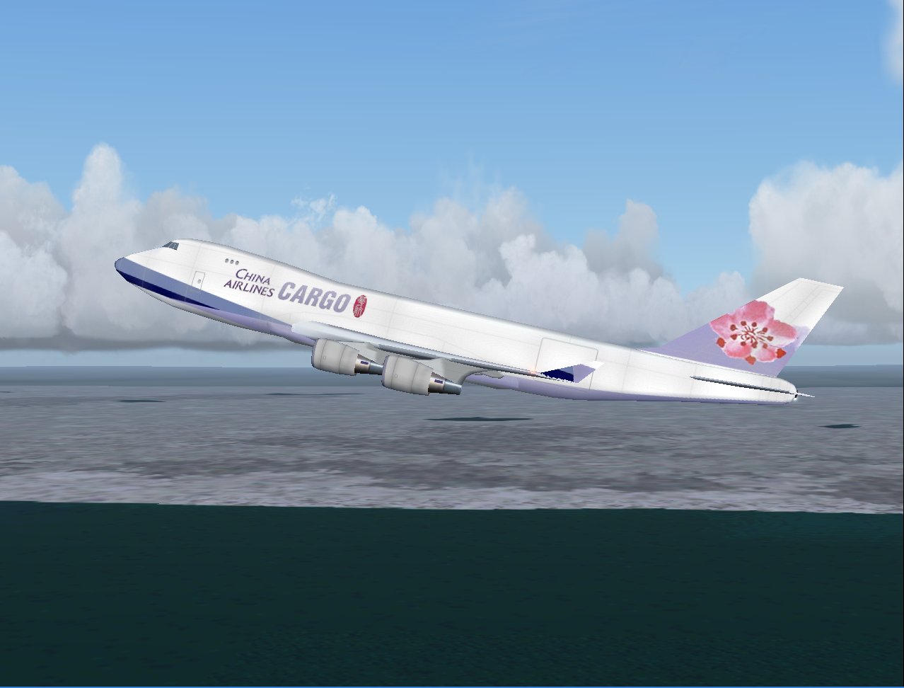 Fs Painter Boeing 747-400F Of China Airlines Cargo, With 32-Bit Textures