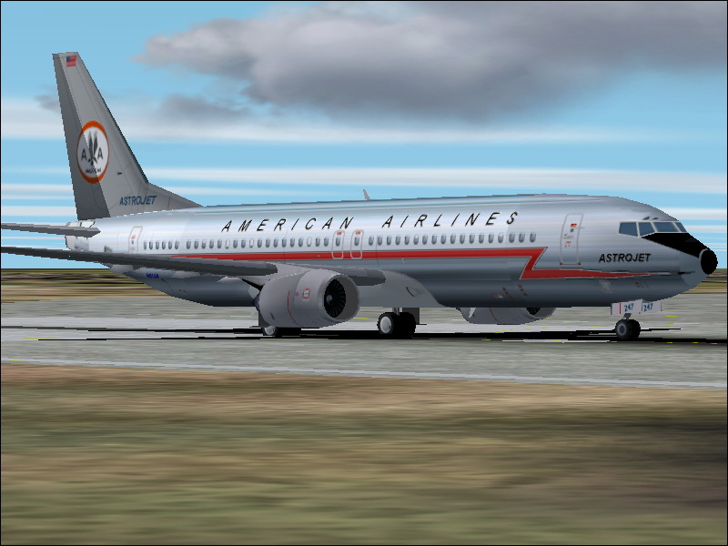 Fs2002 Boeing 737-800 American Airlines Astrojet In The Year 2001 American Airlines Repain