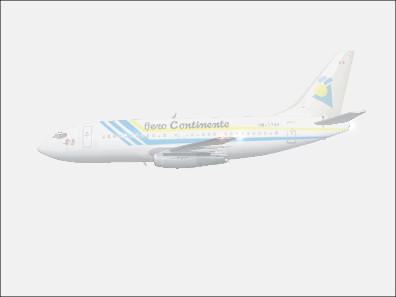 Fs2002/04 Aero Continente The Brandnew Flightfx/Sgair Boeing 737-200 It Features The Lates