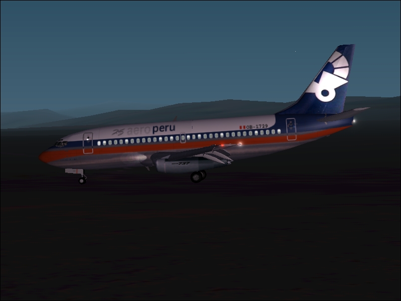 Fs2002/04 Aeroperú The Brandnew Flightfx/Sgair Boeing 737-200 It Features The Latest Refle