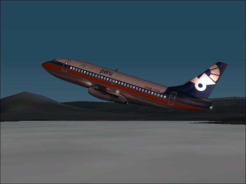 Fs2002/04 Aeroperú The Brandnew Flightfx/Sgair Boeing 737-200 It Features The Latest Refle