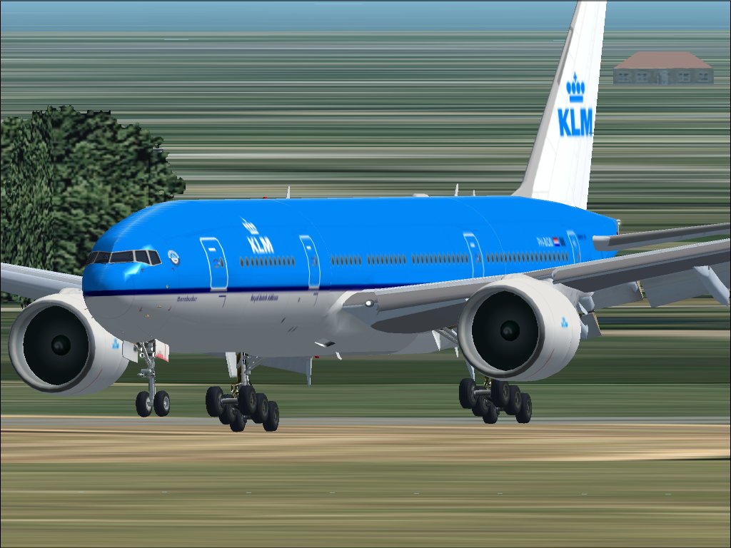 Alphen A/D Rijn, Netherlands Klm Boeing 777-200Er / Ph-Bqb Borobudur Textures Repaint By: