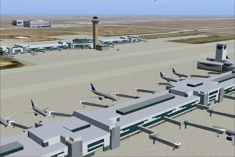 Fs2004 Scenery Version 1 Of Denver International Airport (Kden) Scenery By Harald Krause — 1