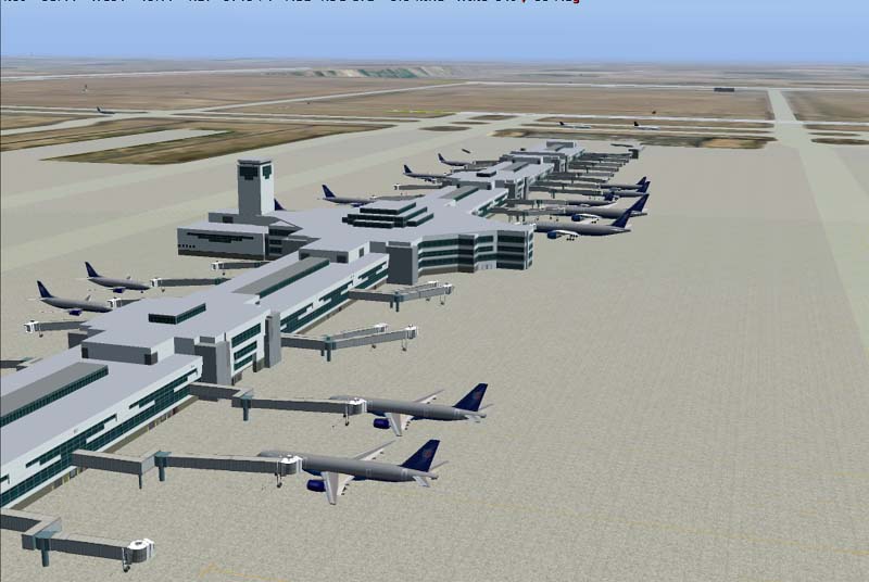 Fs2004 Scenery Version 1 Of Denver International Airport (Kden) Scenery By Harald Krause