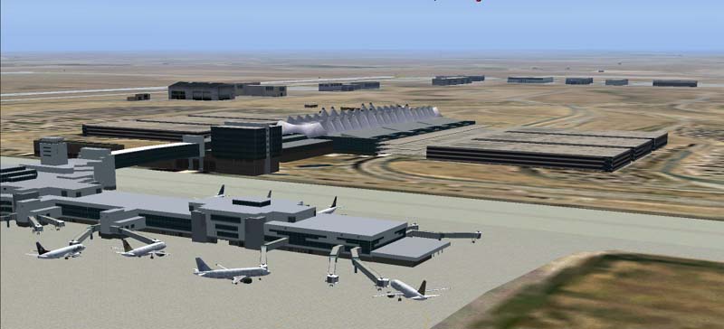 Fs2004 Scenery Version 1 Of Denver International Airport (Kden) Scenery By Harald Krause