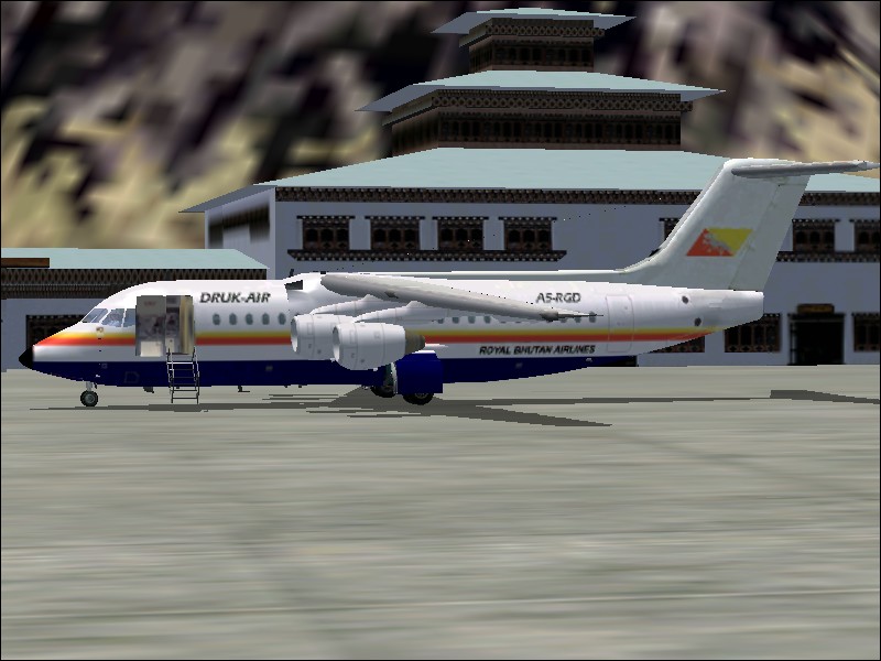 Fs2002 Pro Druk Air Bae 146 Textures Repaint By Wayne Brown Textures Repaint Of Jon Murchi