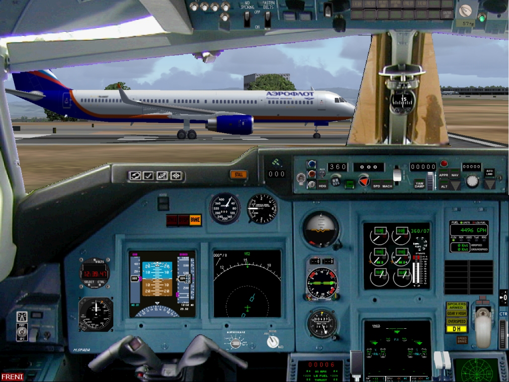 Fs2004 Panel For Tupolev 204 (The Russian Airbus) Made By Marco Spada To Use With Gmax Tu-