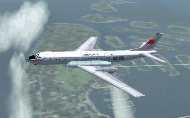 Fs2002/Fs9 Tupolev Tu-104 The Tupolev Tu-104, The Second Jet-Powered Airliner To Enter Ser