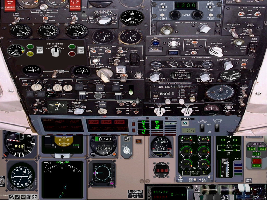 New Improved Fs2004 Panel For Mc-Donnel Douglas Md80 Made By Marco Spada