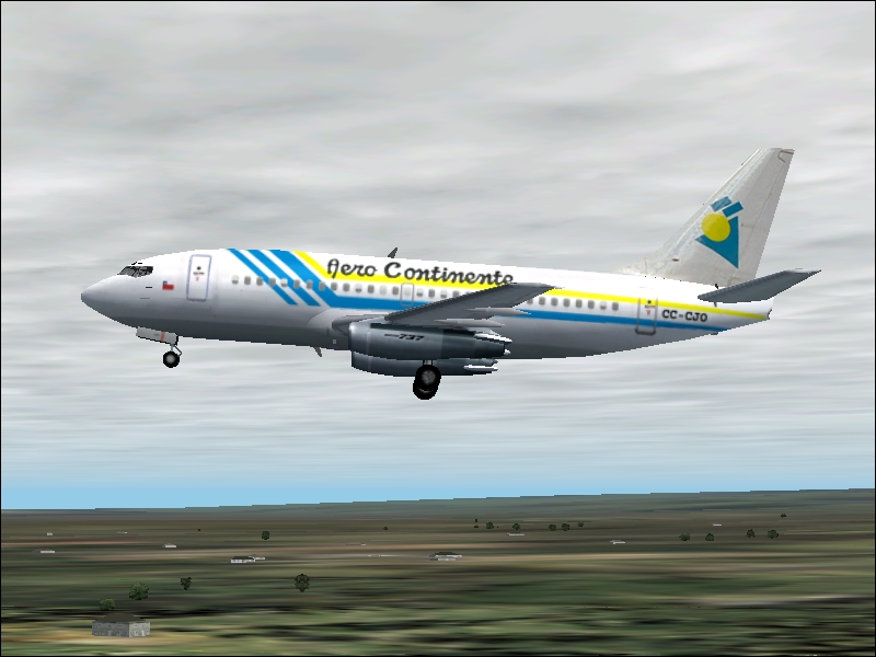 Fs2002/04 Aero Continente Chile The Brandnew Flightfx/Sgair Boeing 737-200 It Features The