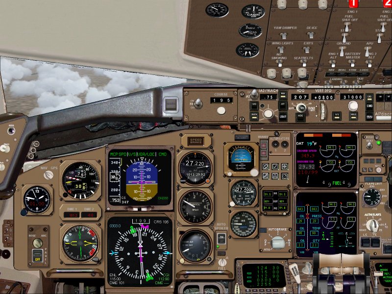 Fs2004 Panel, By Ken Mitchell Boeing 757 Panel, Original Bitmap Chris Jeanne (Tijeanne_At_