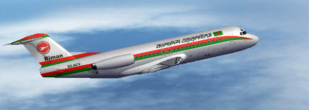 Biman Bangladesh F28-4000 S2-Acv Bangladesh Airlines Operates 3 F-28-4000 In Its Fleet Con