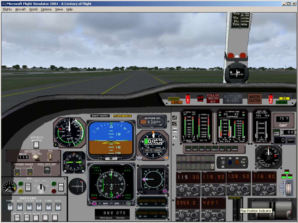 Fs2004 Cessna Citation 550 Panel