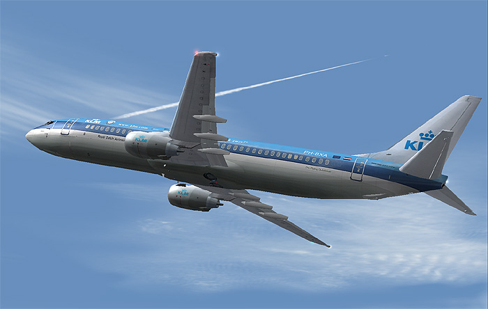 Fs2002/Fs2004 Ffx/Sga Klm 737-8K2 Photoreal A Textures Repaint Of The Ffx 737-800 In The K