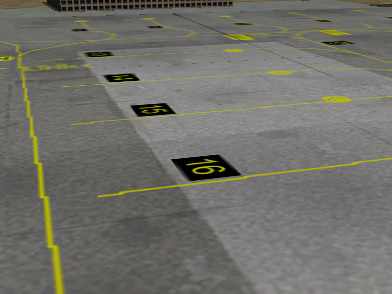 Fs2004 Scenery Linate East Apron With Stands And Night Lighting (Based On Aip Charts Oct 2 — 1