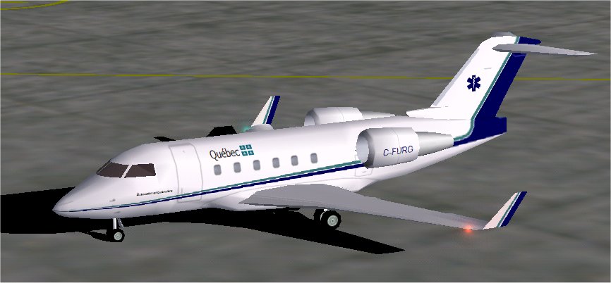 Cl-604 Challenger Air Ambulance Fs2002/Fs2004, Canadair Bombardier Cl-604 Challenger For A