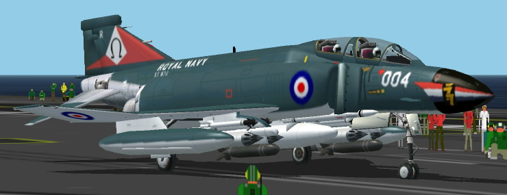 Fs2002/Fs2004 Mcdonnell Douglas F-4K Phantom Fg.1 Because The Development Of Hawker Siddel