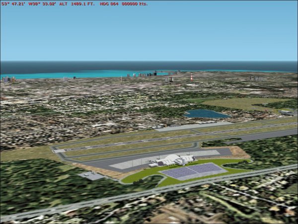 Fs2002/Fs2004 Scenery Fortaleza City At Northeast In Brazil(Br)