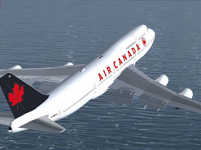 Project Opensky Boeing 747-400 Passenger Air Canada(C-Fbla) Model Designer : C