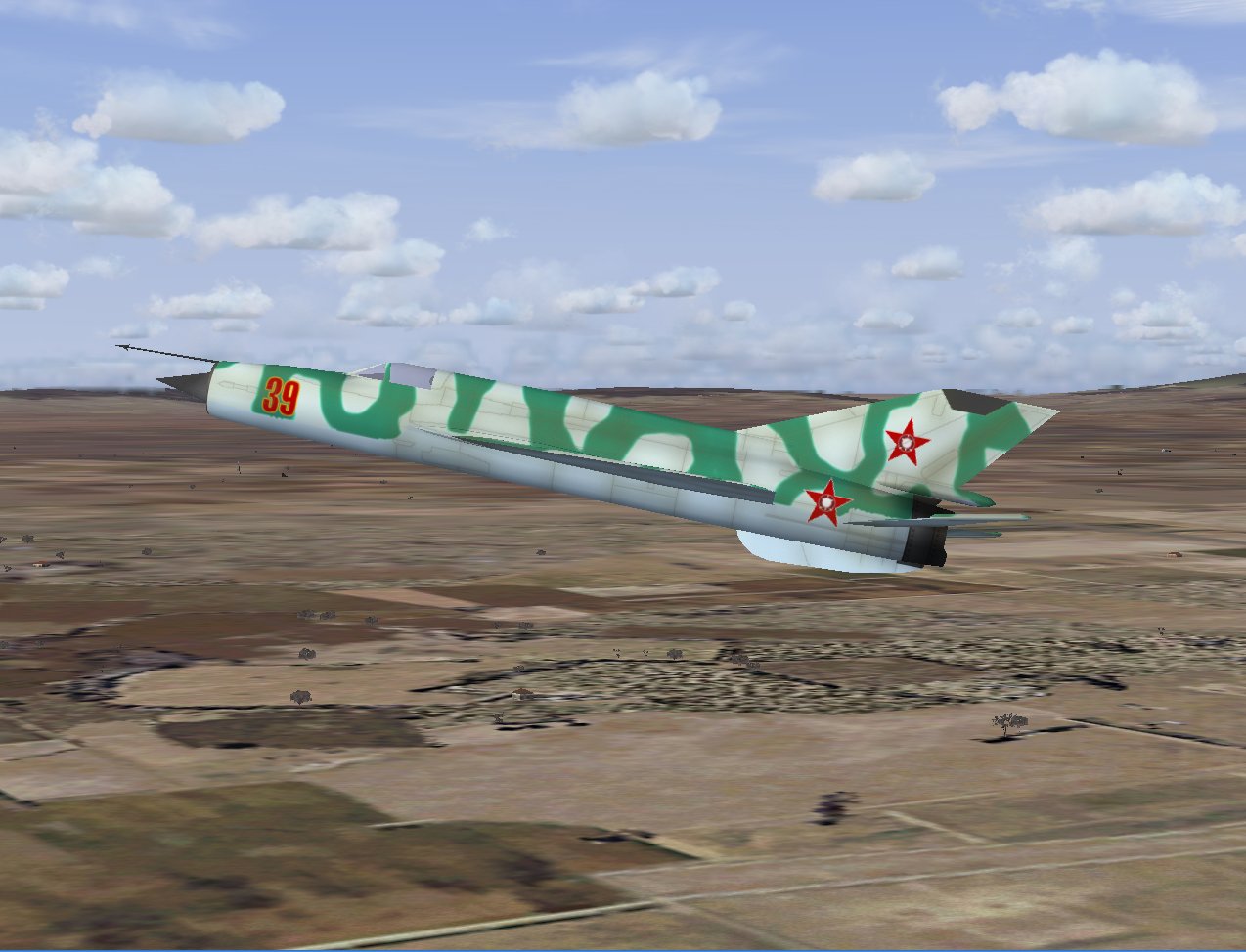 Bulgarian Air Force Mig-21Bis For Ai Traffic, Using Hrvoje Kovacevics Gmax Mig-21 Model; R