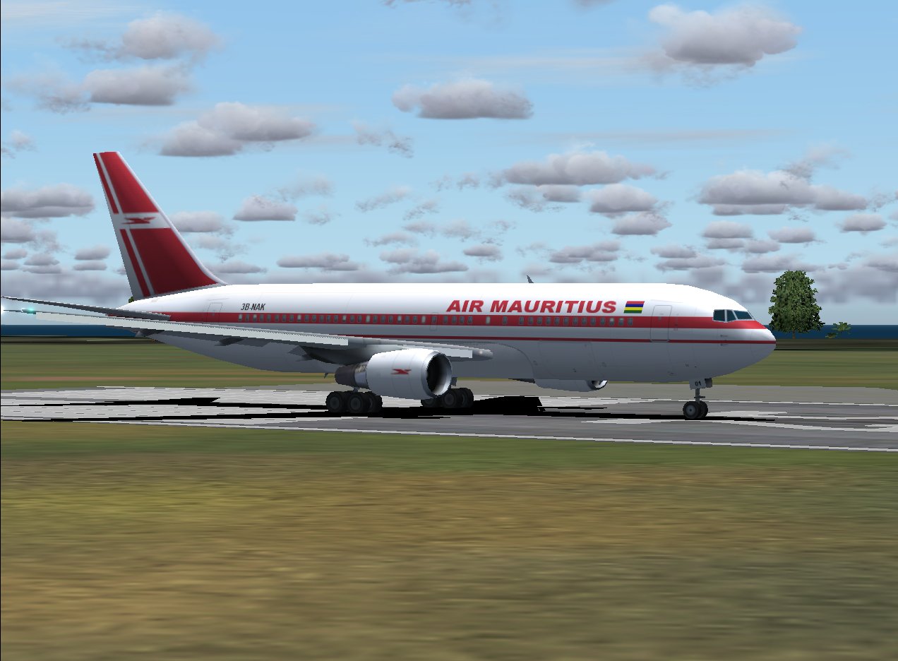 Boeing 767-23B Of Air Mauritius; Repainted In 32-Bit Textures