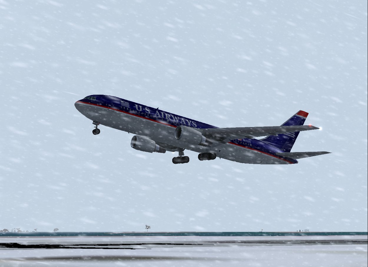 Boeing 767-201Er Of Us Airways; Repainted In 32-Bit Textures